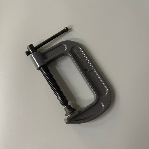 Tessky Metal clamps, Heavy-Duty Cast Iron C-Clamps with Jaw Opening and Throat