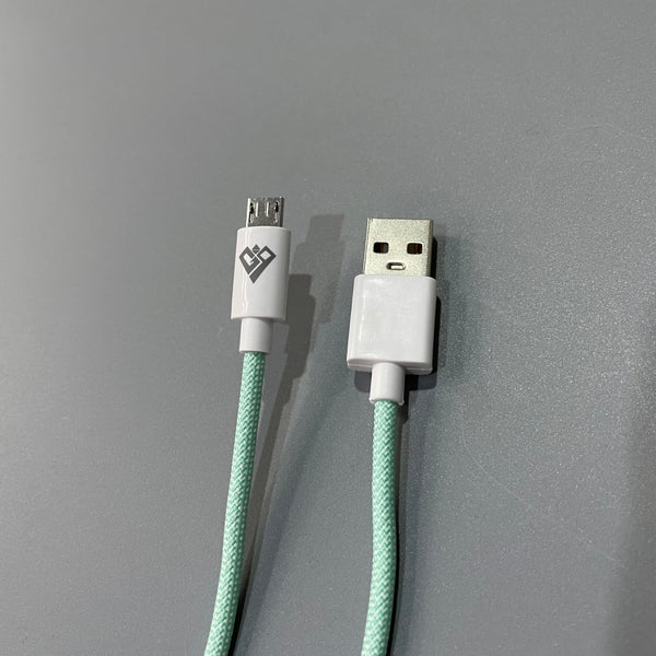 GIQ USB cables for cellphones, USB A to USB C Fast Charger, Cord Nylon Braided