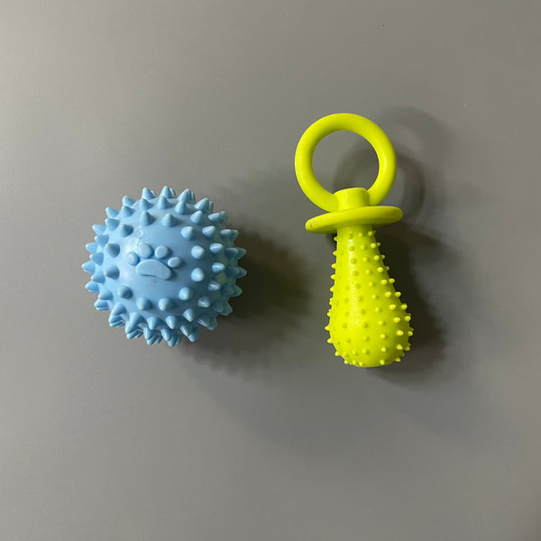 SIMVOTM Pet toys, Dog Toys for Teething, Dog Chew Toys, Soft Rubber Toy Set