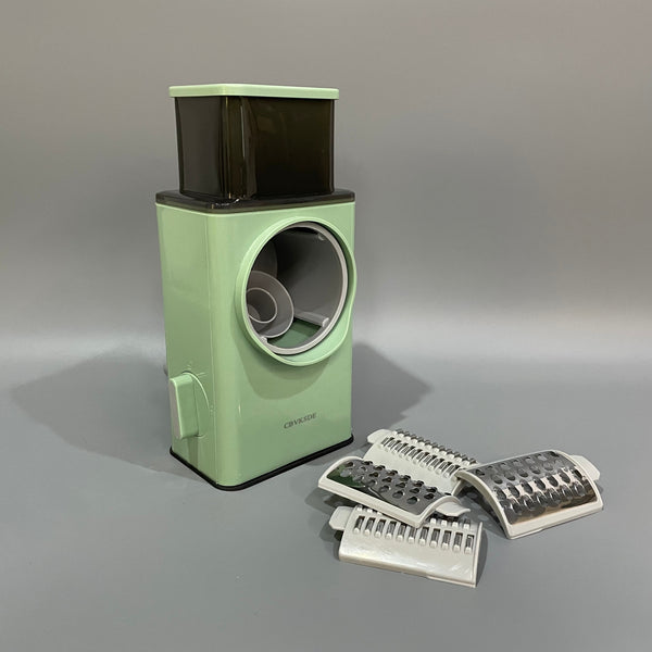 CBVKSDE Grating machines for vegetables, Rotary Grater Shredder, Kitchen Manual Speed Slicer with Handle Strong Suction Base