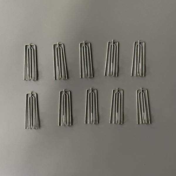 XOGUIBO Curtain hooks, Drapery Hook and Pin for Pleated Drapes 4 Prongs Pinch Pleat Clips Traverse Pleater 4 End Curtain Hangers