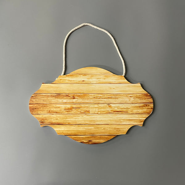 Sydzguud Wooden signboards, Wood Sign Blank Hanging Plaque, DIY Craft Project Wood Sign with Rope