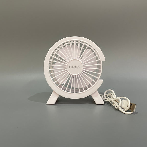 POSAEUO USB-powered desktop fans, Small Vertical Desktop Fan with USB Cable