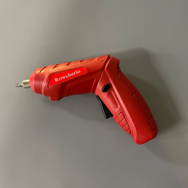 Rowcherlo Electric screwdrivers, Cordless Electric Screwdriver with Rotatable Dual Position Handle and LED Light, Battery Power Rechargeable
