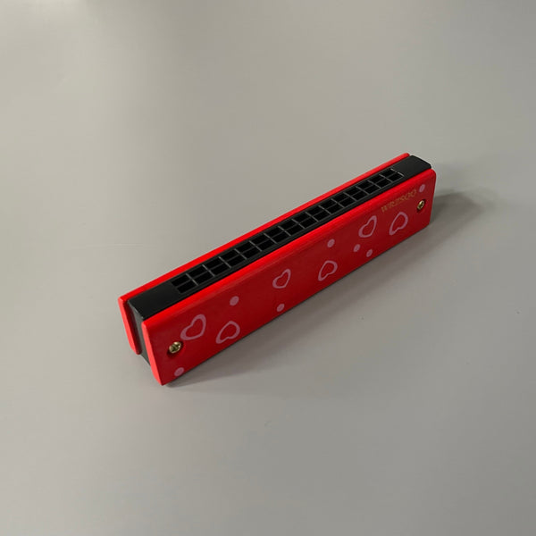 WRZSQQ Toy harmonicas, Wooden Painted Toy Musical Instrument Play16-Hole Harmonica