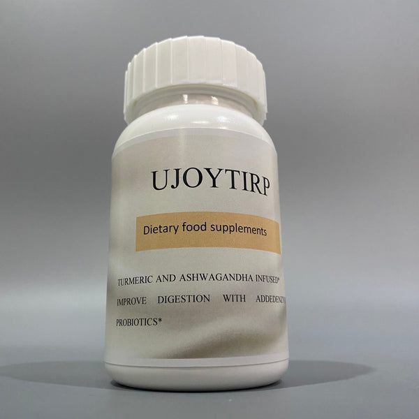 UJOYTIRP Dietary food supplements, Turmeric and Ashwagandha Infused, Improve Digestion