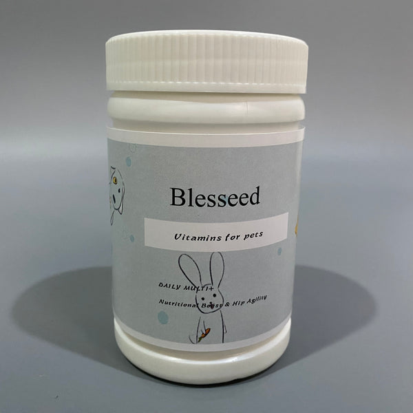 Blesseed Vitamins for pets, Vitamin Solutions, Chewable Tablets, Helps Support Overall Wellness