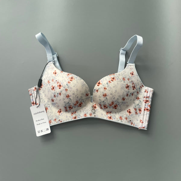 cejulinhumg Bras, Women's Effortless Bras for Everyday Wear, Soft Fabric and Lightweight Memory Foam Cups