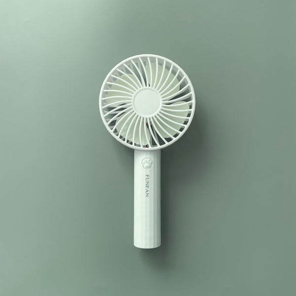 FUNFAN Electric fans for personal use, USB Small Electric Fan, Handheld Rechargeable Silent Electric Fan