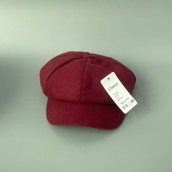 Cisnocr Berets, Women Beret Newsboy Hat French Wool Cap Classic Autumn Spring Winter