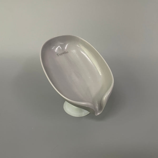 Tupello Soap dishes, Drain Soap Dish with Suction Cup, 45-Degree Tilt Soap Holder