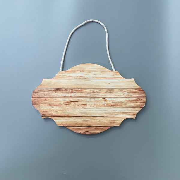 Somivrusa Wooden signboards, Double-Sided Wooden Signboard with Hanging Rope