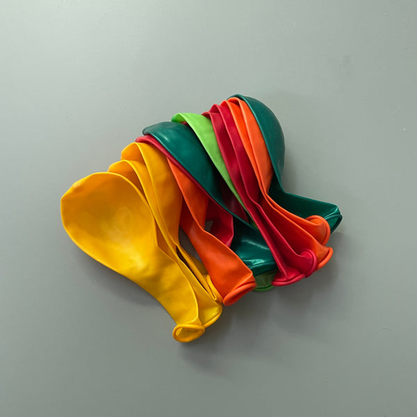 YHBWSM Party balloons, Assorted Bright Colors, Made with Strong Multicolored Latex, Party Decoration