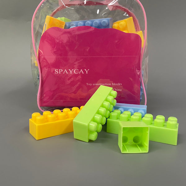 SPAYCAY Toy construction blocks, Building Blocks, Jumbo Stacking Multicolor Set for Early Cognitive Development and Creative Play