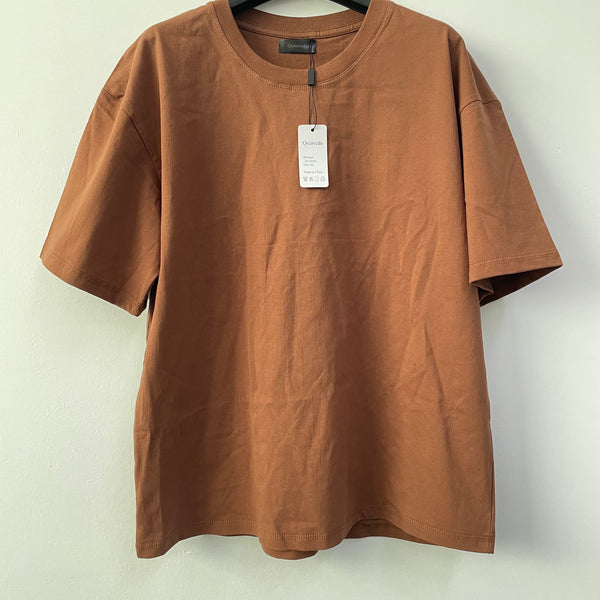Quinieda Tee shirts, Women Short Sleeve Crew Neck Loose Fit Basic Tee Top, Soft and Breathable