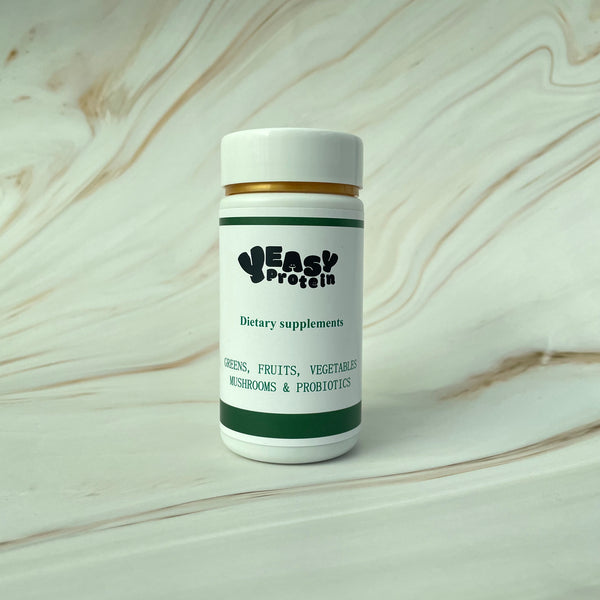 YEASY protein Dietary supplements, Greens, Fruits, Vegetables, Mushrooms and Probiotics