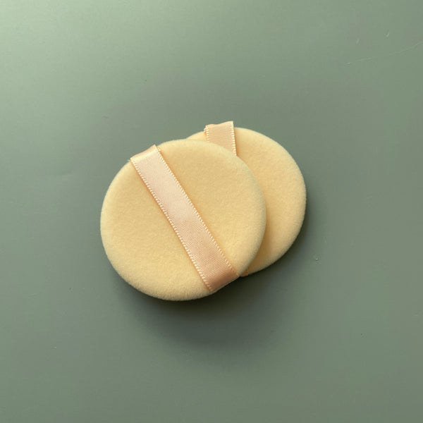Fnaumdol Sponges used for applying make-up, Powder Puffs, Soft Powder Makeup Puffs Pads with Ribbon