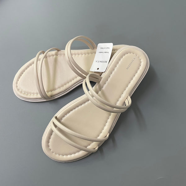 XEEDATLA Sandals, Women's Open-Toed Flat Sandals, Open Toe Summer Slide Sandals